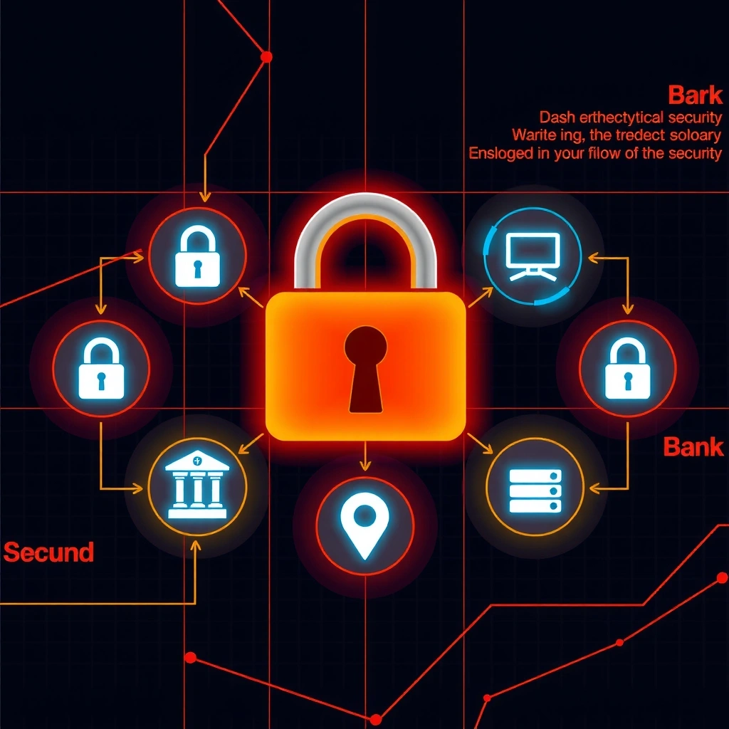 Advanced security dashboard showing encrypted data protection