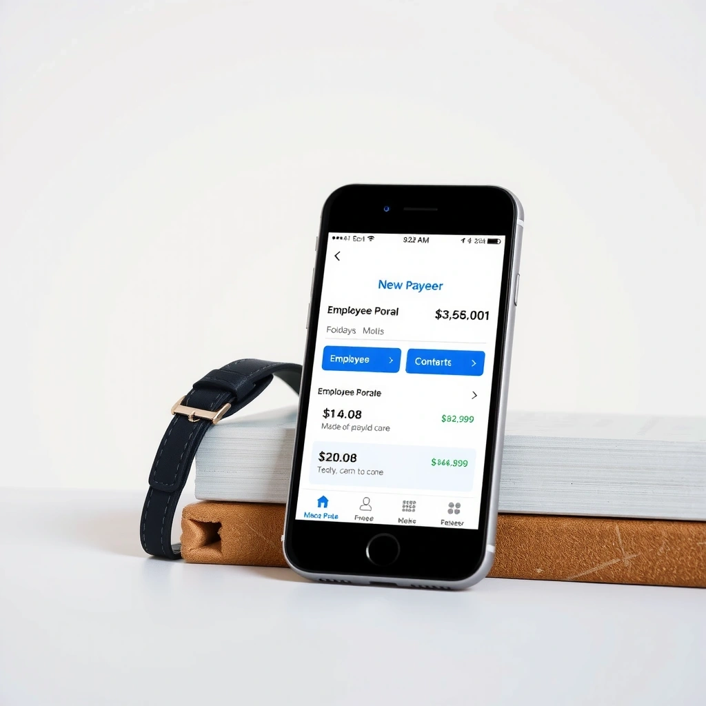 Mobile-friendly employee portal interface